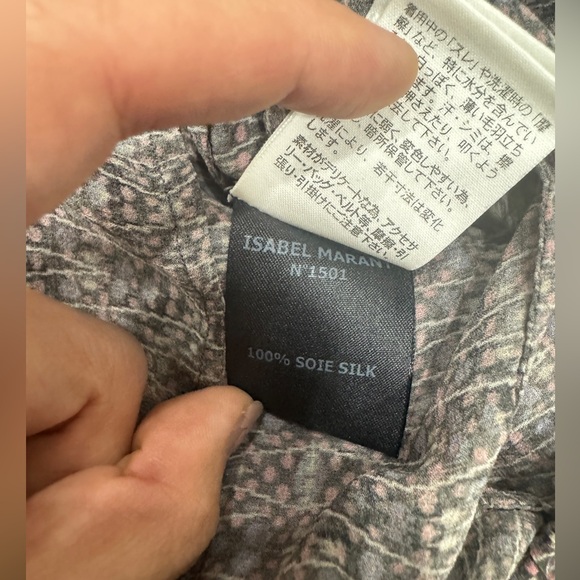 Isabel marant silk top and skirt set (size small) - Picture 8 of 14